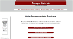 Desktop Screenshot of bauspardirekt.de